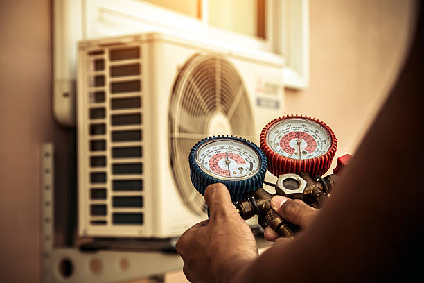 Professional Heat Pump Repair technician working in Little Silver, NJ